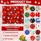 16 Pieces Christmas Fabric Fat Quarters Bundle Christmas Patterned Cotton Fabric Santa Claus Snowman Christmas Tree Print Quilting Fabric Cloth for Christmas Sewing Patchwork DIY Yard (16 x 20 Inch)